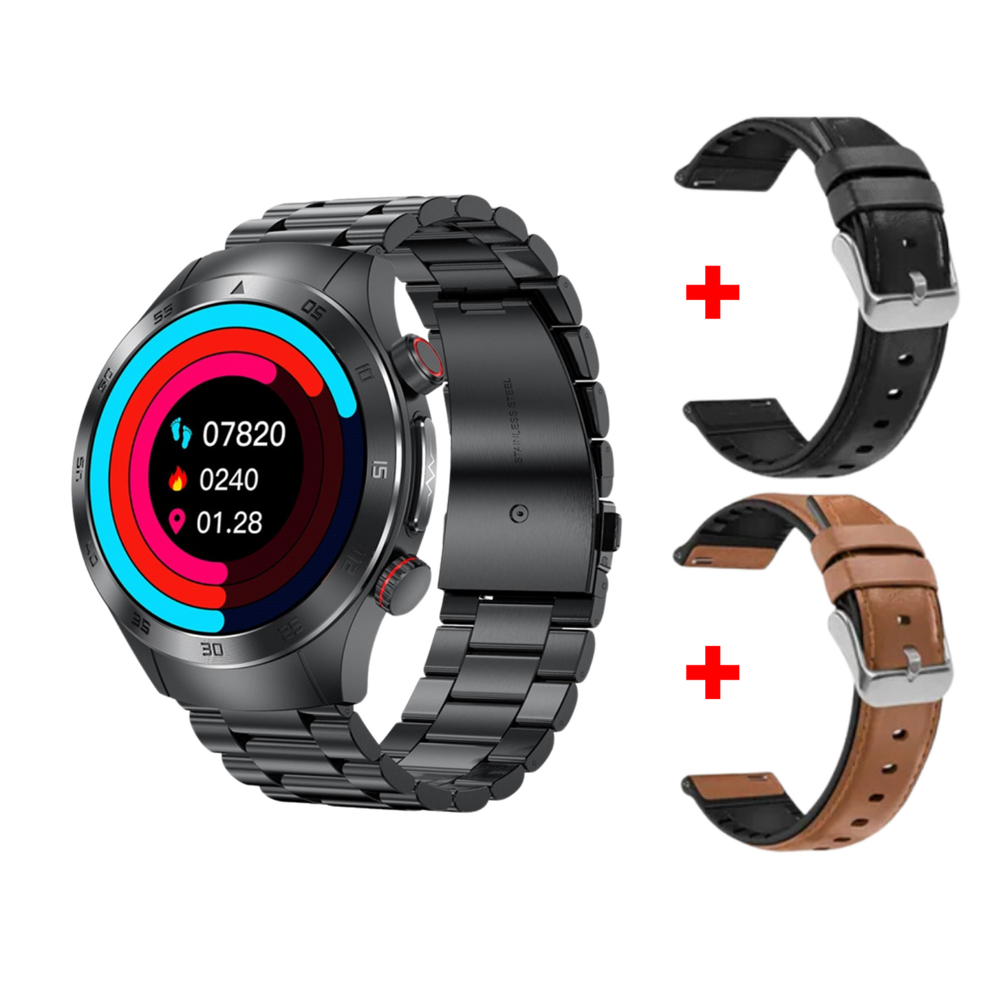 MedWatch™ HealthWave Max - Best Medical Diagnosis Smart Watch, Blood Lipids Uric Acid Blood Glucose watch, ECG+PPG Fitness Tracker