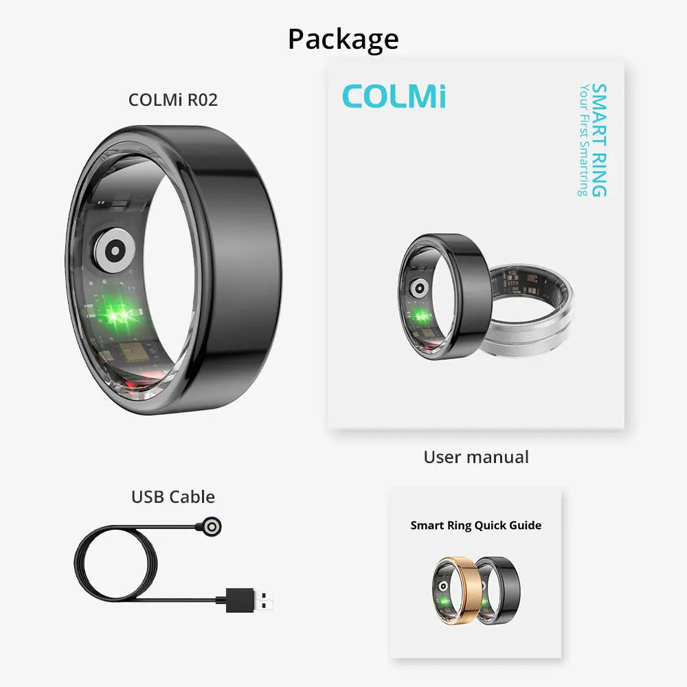 MedWatch™ Stefan - Smart Ring Titanium Steel Health Monitoring Ring: Supports good sleep, regulates blood pressure