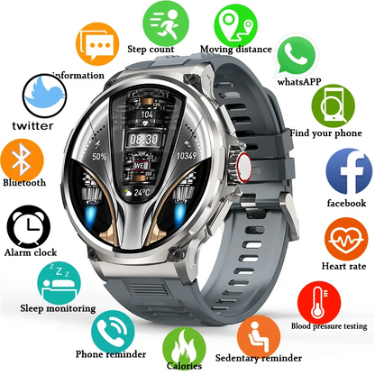 MedWatch™ Smart Pro Endurance - Smart Watch 1.85 Inch Ultra HD AMOLED Screen 710 Mah Battery Bluetooth Call Smartwatch