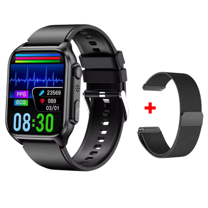 MedWatch™ Prime Ultra -  ECG Health Fitness Tracker Heart Rate Sleeping Monitor Smart Watch Waterproof IP67 Blood Glucose