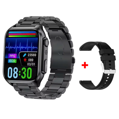 MedWatch™ Prime Ultra -  ECG Health Fitness Tracker Heart Rate Sleeping Monitor Smart Watch Waterproof IP67 Blood Glucose