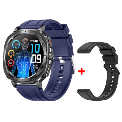 MedWatch™ Fettle - Smart Watch 1.43inch Amoled ECG Health Monitoring Voice Assistant SOS Outdoor Sports Fitness Tracker