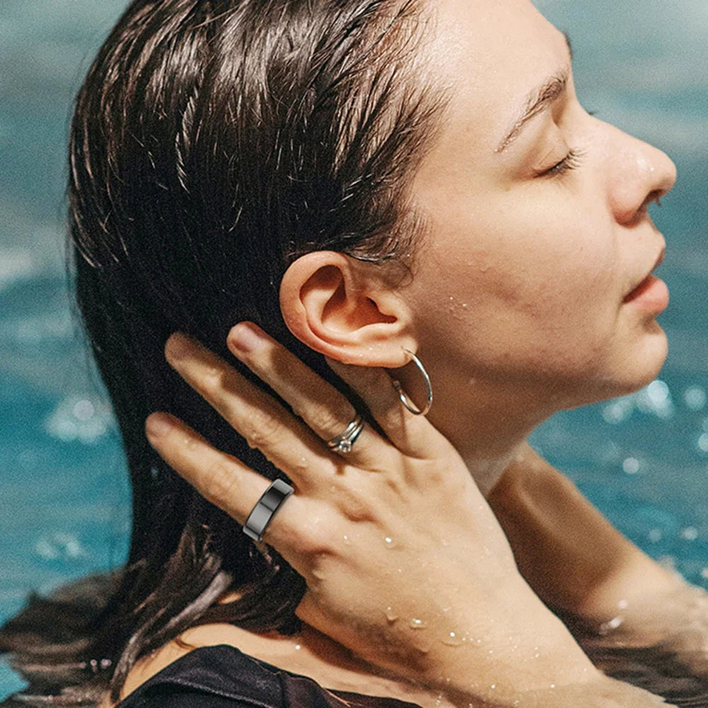 MedWatch™ Stefan - Smart Ring Titanium Steel Health Monitoring Ring: Supports good sleep, regulates blood pressure