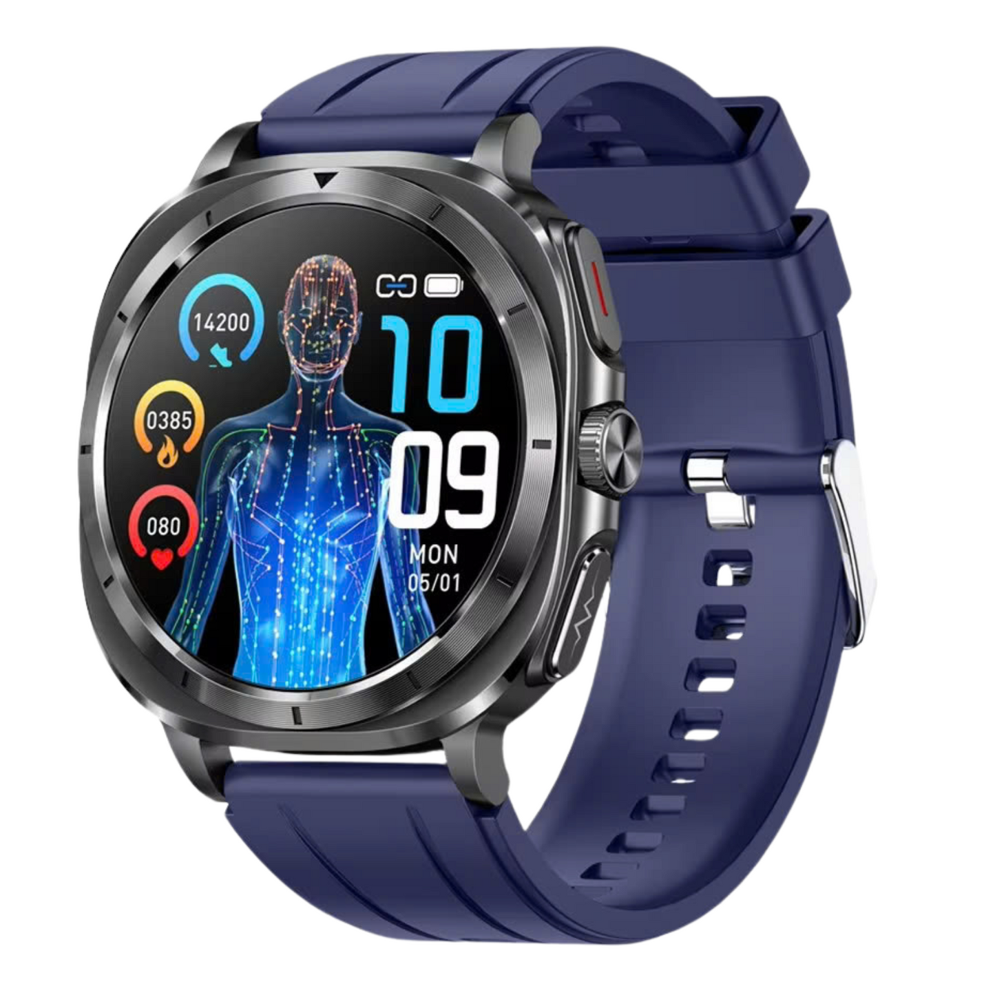 MedWatch™ Fettle - Smart Watch 1.43inch Amoled ECG Health Monitoring Voice Assistant SOS Outdoor Sports Fitness Tracker