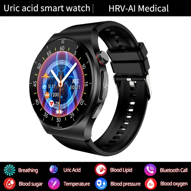 MedWatch™ PulseXplorer - Laser Treatment Smart Watch, Blood Sugar, Lipid and Uric Acid Medical Grade ECG+PPG Health Monitoring