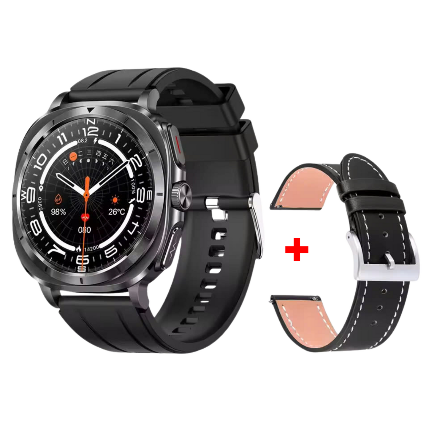 MedWatch™ Fettle - Smart Watch 1.43inch Amoled ECG Health Monitoring Voice Assistant SOS Outdoor Sports Fitness Tracker