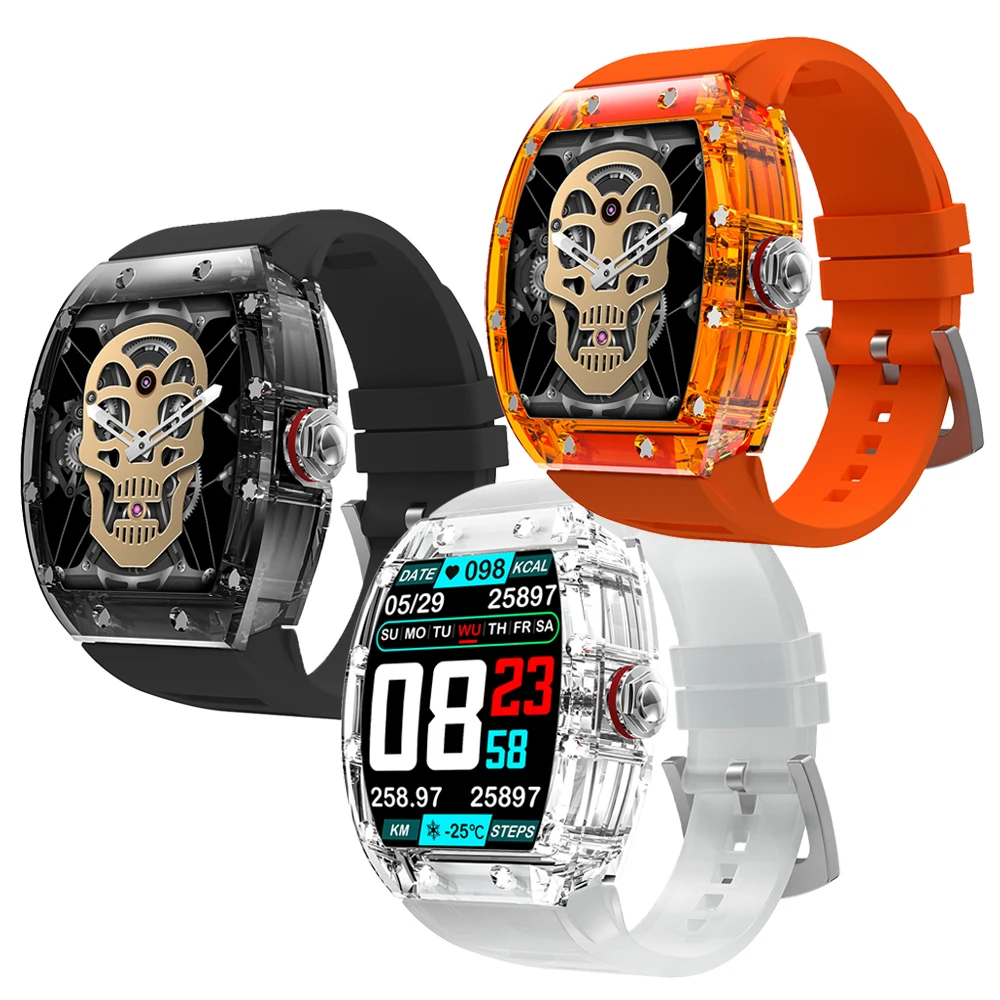 MedWatch™ Totality - New Transparent Smart Watch Men NFC Bluetooth Call Heart Rate Blood Oxygen Health Monitor