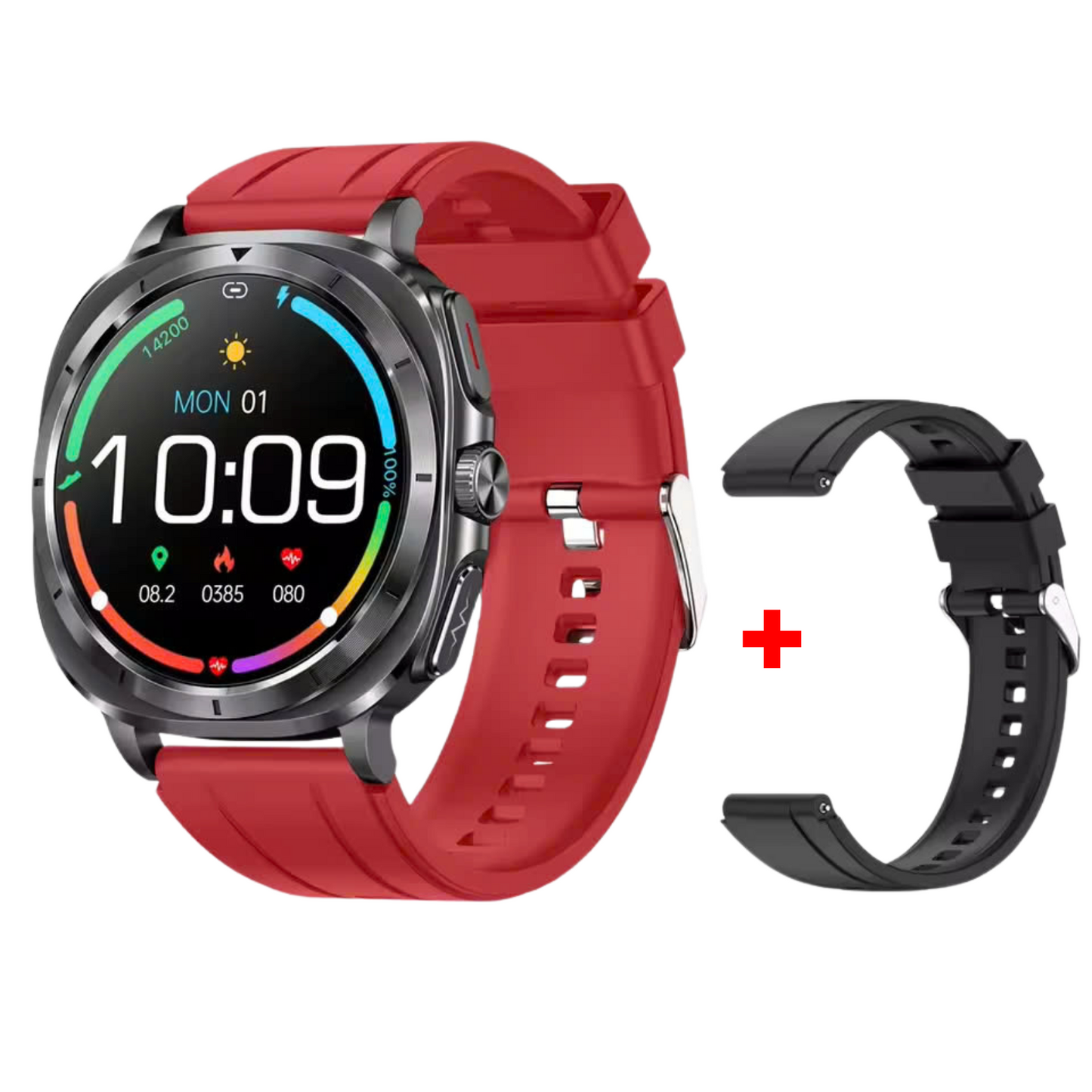 MedWatch™ Fettle - Smart Watch 1.43inch Amoled ECG Health Monitoring Voice Assistant SOS Outdoor Sports Fitness Tracker