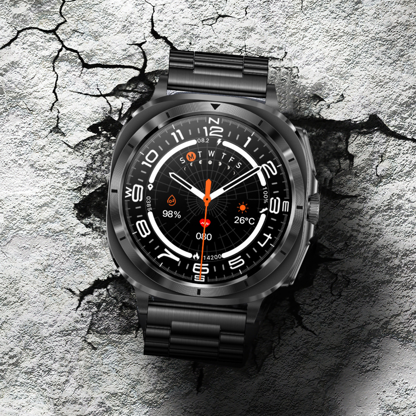 MedWatch™ Fettle - Smart Watch 1.43inch Amoled ECG Health Monitoring Voice Assistant SOS Outdoor Sports Fitness Tracker