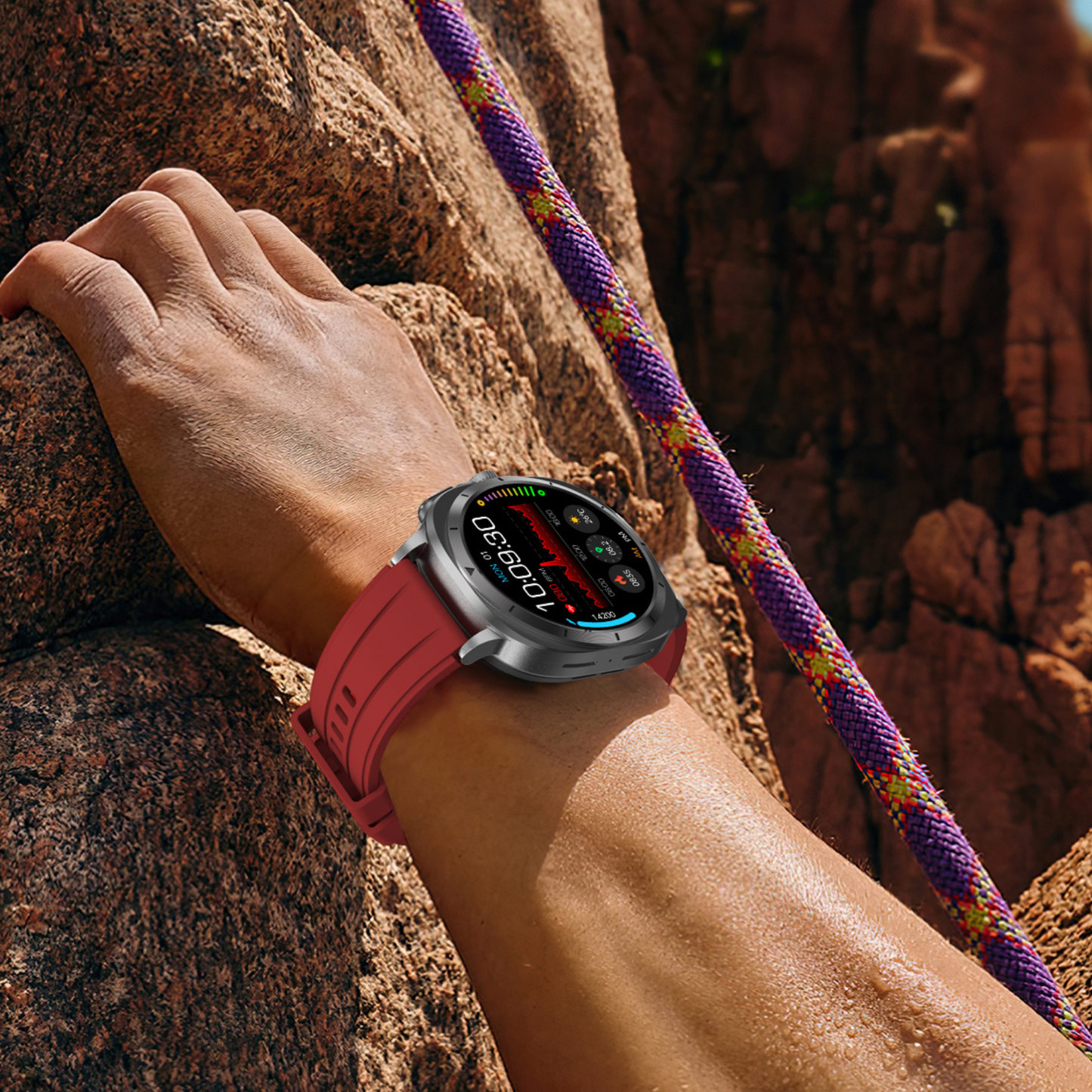 MedWatch™ Fettle - Smart Watch 1.43inch Amoled ECG Health Monitoring Voice Assistant SOS Outdoor Sports Fitness Tracker