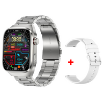 Silver Steel + 1 Strap