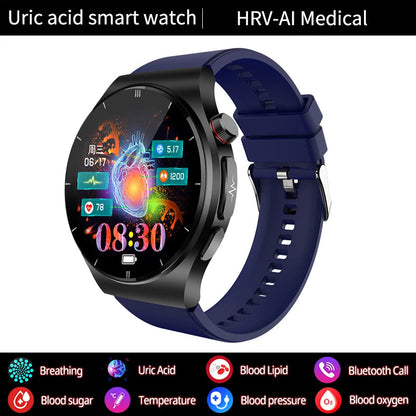 MedWatch™ PulseXplorer - Laser Treatment Smart Watch, Blood Sugar, Lipid and Uric Acid Medical Grade ECG+PPG Health Monitoring
