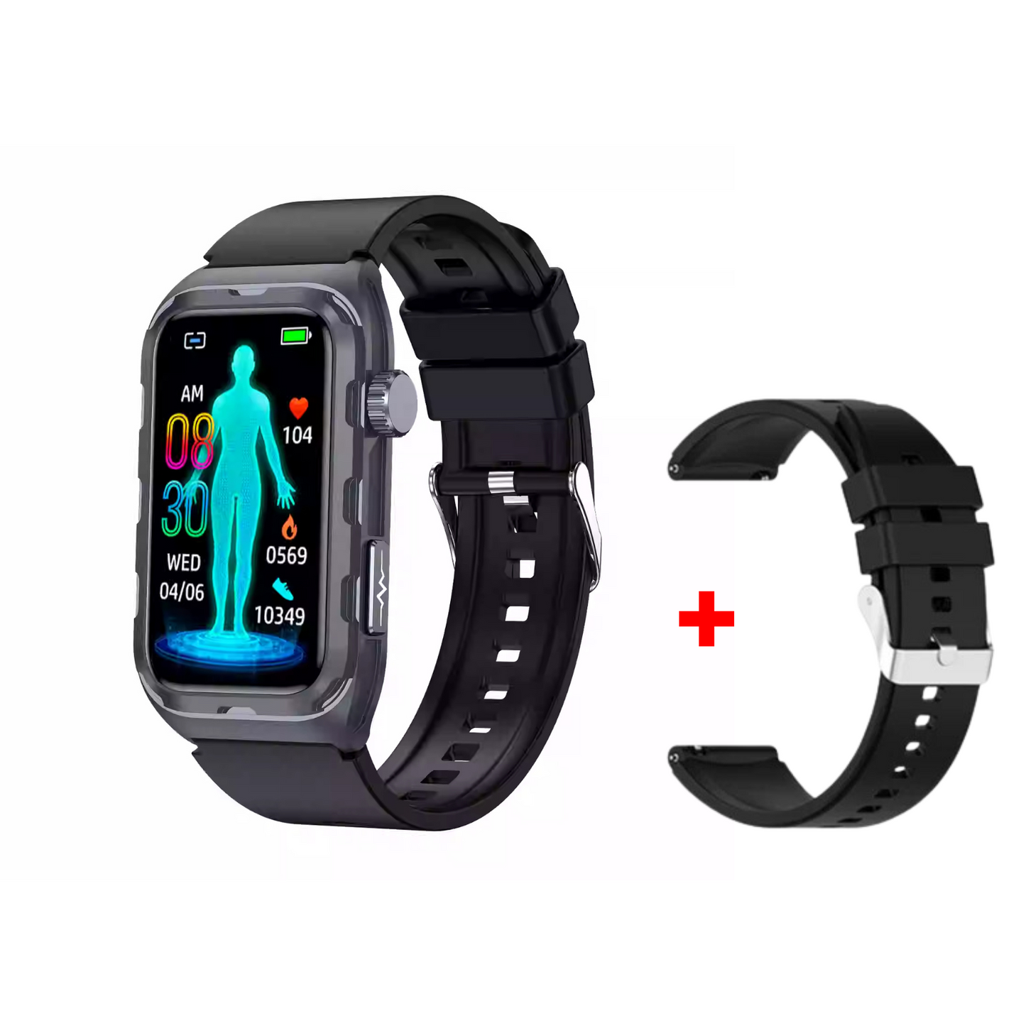 MedWatch™ Fitness - Smart Bracelet ECG Health Monitoring Blood Pressure Glucose Heart Rate Wristwatch