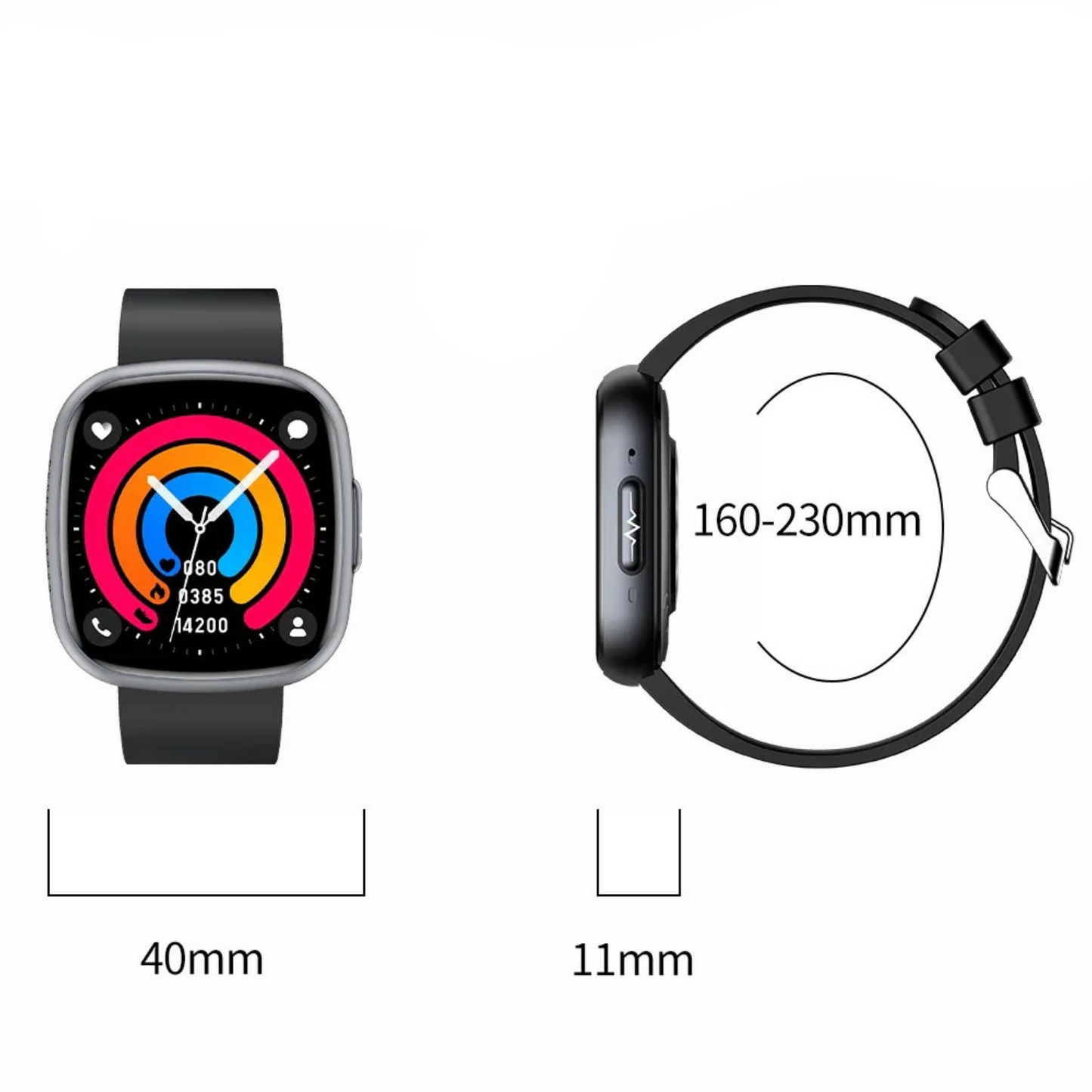 MedWatch™ Strength - Smart Watch Blood Pressure Health Monitoring Bluetooth Calling SOS Men Women Sport Fitness Tracker