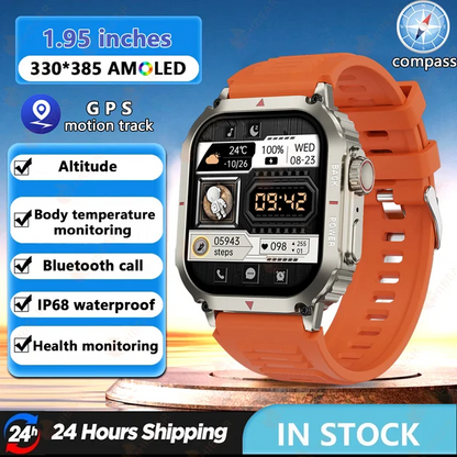 MedWatch™ Regulus - Smart Watch Men AMOLED HD Screen Heart Rate Health Tracker Bluetooth Call IP68