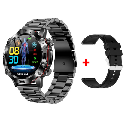 MedWatch™Wellness Pro - ECG/EKG HRV Professional Blood Glucose Blood Pressure Monitoring and Health Smart Watch