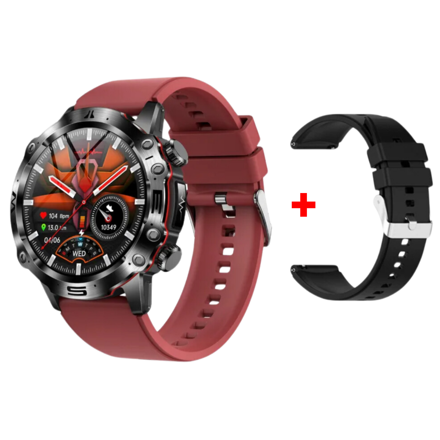 MedWatch™Wellness Pro - ECG/EKG HRV Professional Blood Glucose Blood Pressure Monitoring and Health Smart Watch