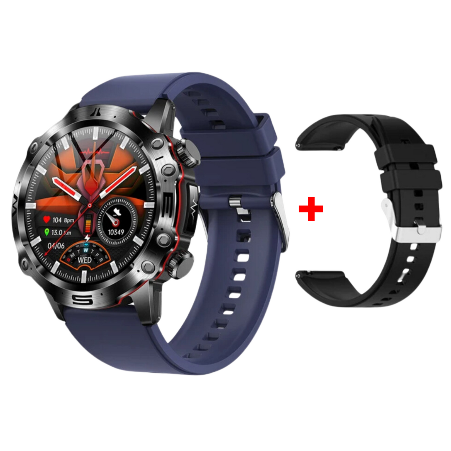 MedWatch™Wellness Pro - ECG/EKG HRV Professional Blood Glucose Blood Pressure Monitoring and Health Smart Watch