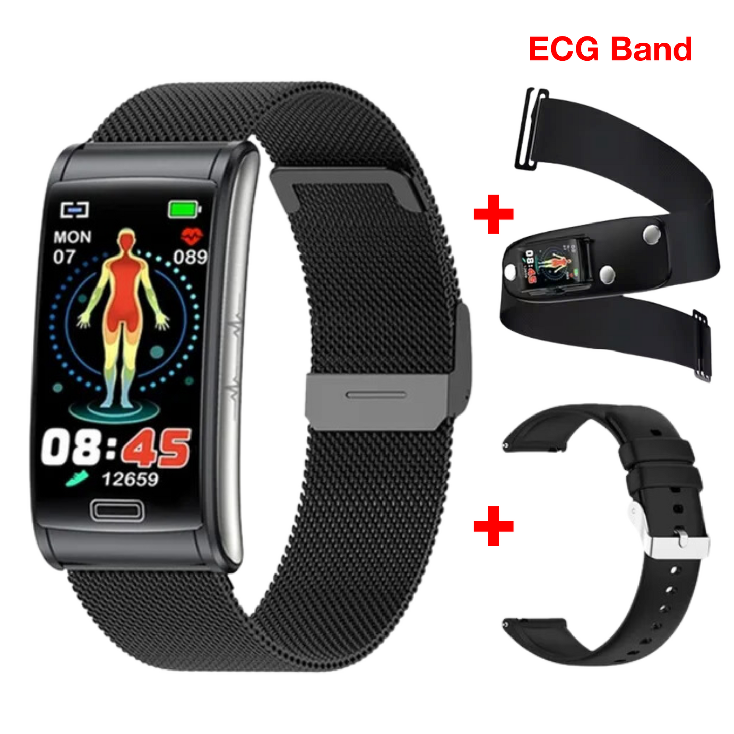 MedWatch™ Monitor Pro - Smart Watch ECG+PTT Blood Pressure Heart Rate Monitor Health Smart Bracelet