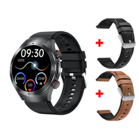 Black Silicone + 2 Strap