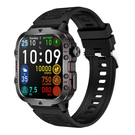 MedWatch™ Apache - New 420mAh large battery outdoor sports men's smartwatch 1.96 inches 240 * 282 multi sport mode 100
