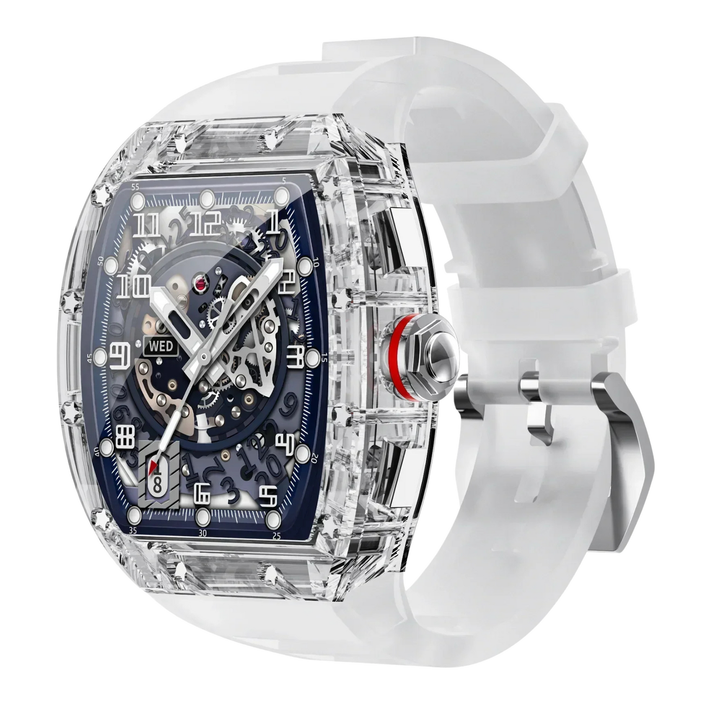 MedWatch™ Totality - New Transparent Smart Watch Men NFC Bluetooth Call Heart Rate Blood Oxygen Health Monitor