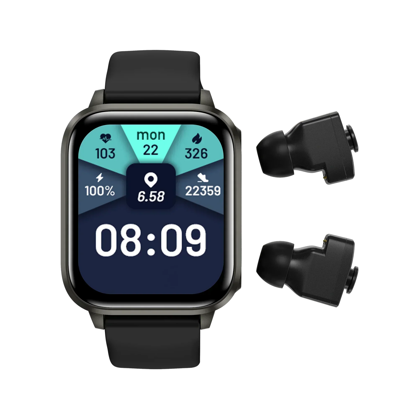 MedWatch™ Unite -Smart Watch With Bluetooth Earphone Waterproof, Touch Big Display Screen Best Relog Inteligente