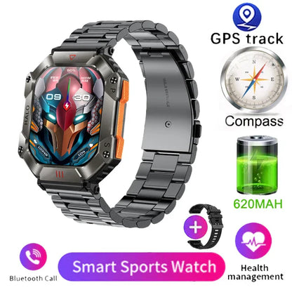 MedWatch™ Invictus Ultra -Watches Ip68 Waterproof Military Healthy Monitor AI Voice Bluetooth Call