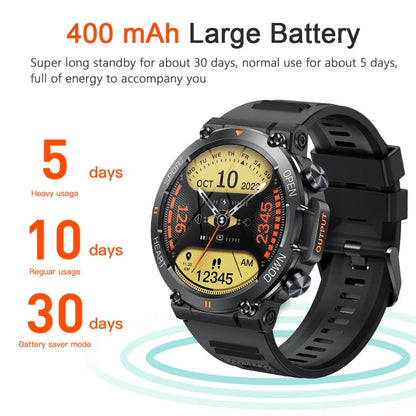 MedWatch™ Adventure - Smart Watch Men Sports Fitness Tracker Heart Monitor 400mAh