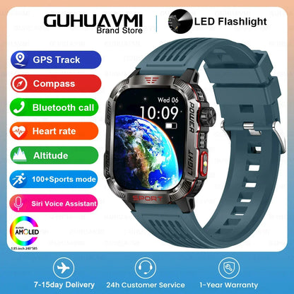 MedWatch™ Endurance - Smart Watch Men 1.96 inch GPS Compass IP68 Bluetooth call Outdoor Sports Fitness Tracker Smartwatch