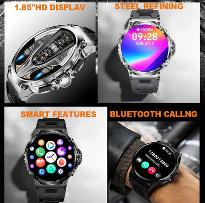 MedWatch™ Smart Pro Endurance - Smart Watch 1.85 Inch Ultra HD AMOLED Screen 710 Mah Battery Bluetooth Call Smartwatch