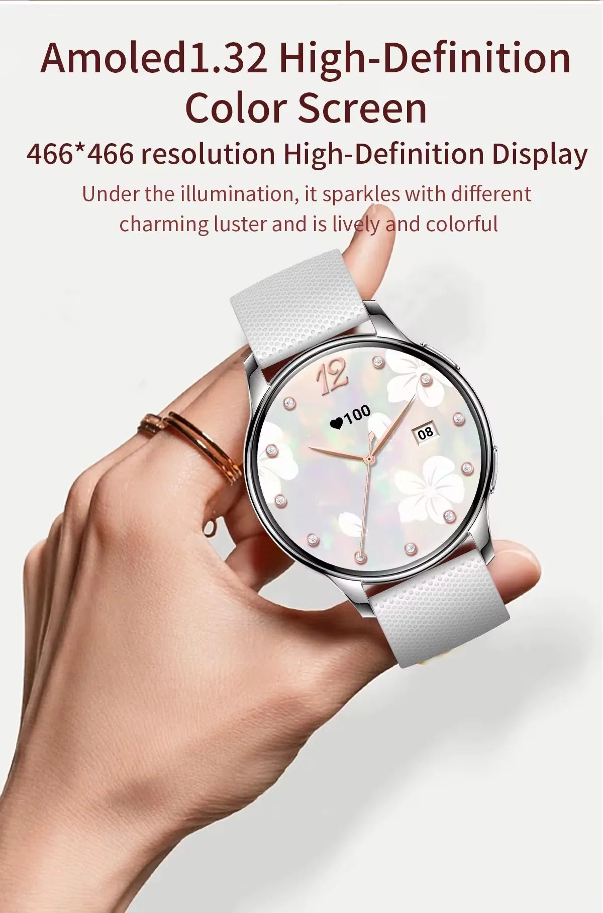 MedWatch™ Frost - Fashion Women Smart Watch AMOLED HD