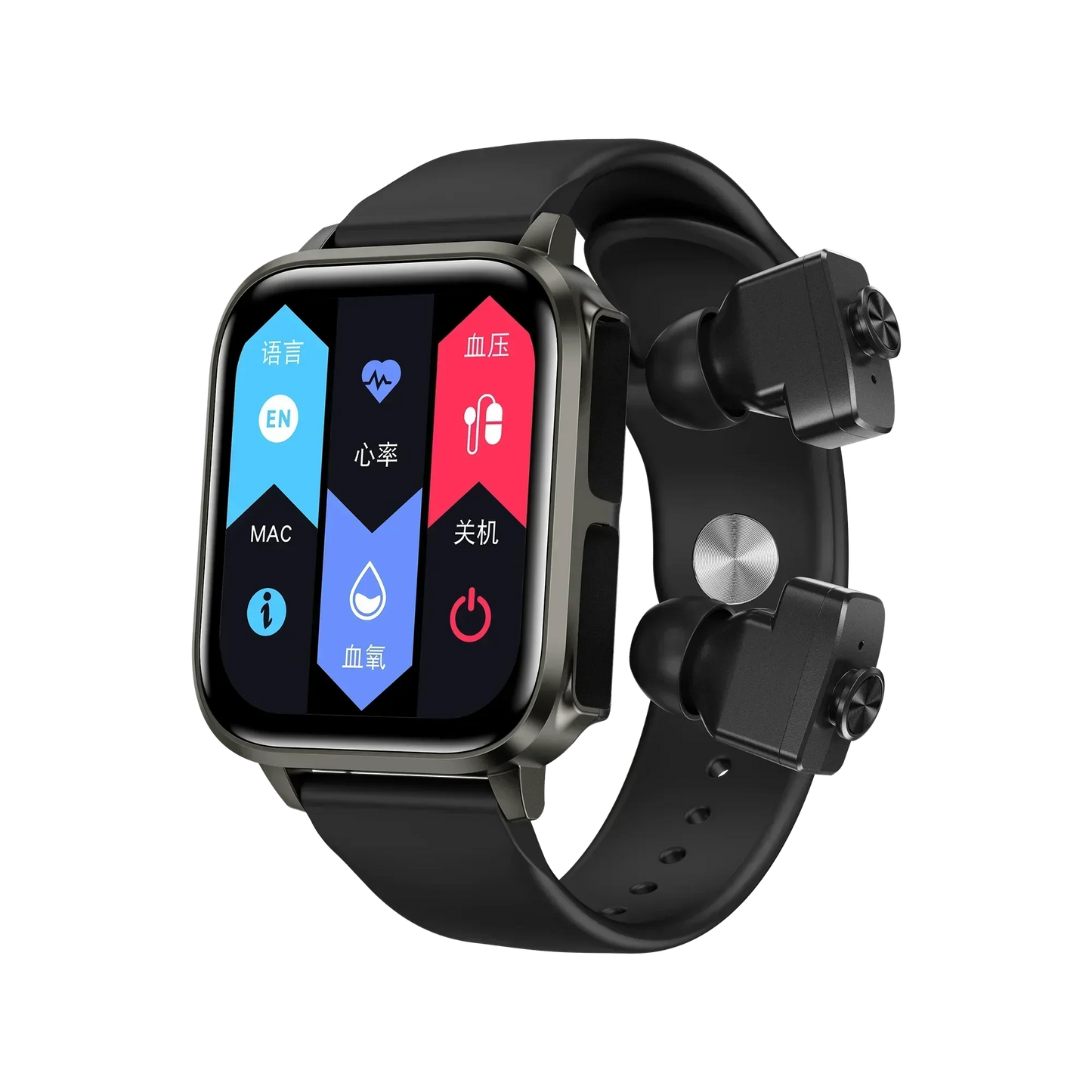 MedWatch™ Unite -Smart Watch With Bluetooth Earphone Waterproof, Touch Big Display Screen Best Relog Inteligente