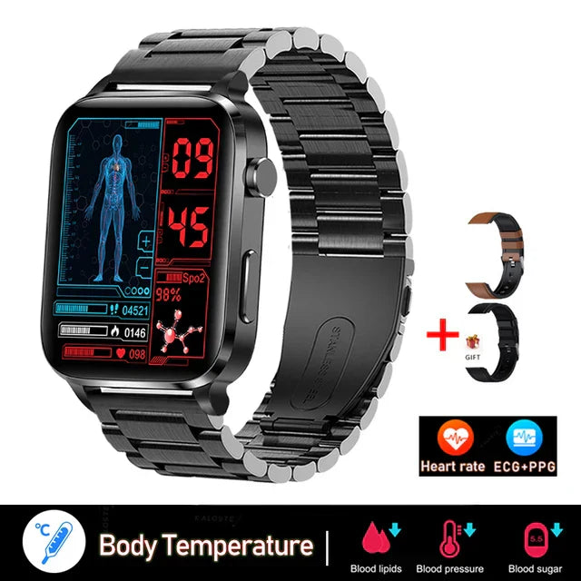 MedWatch™ Pura - Laser therapy health smart watch for men's uric acid, blood lipids, blood pressure, intelligent