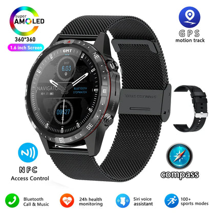 MedWatch™ Aspire - New GPS Smart Watch, GT4 Pro, Blood Sugar Smartwatch