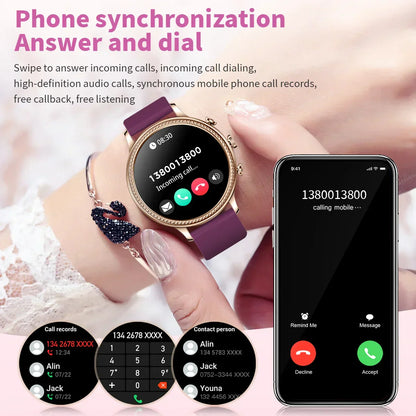 MedWatch™ Spectra - Smart Watches For Women Bluetooth Call Connected Phone Women Watch Health Monitor