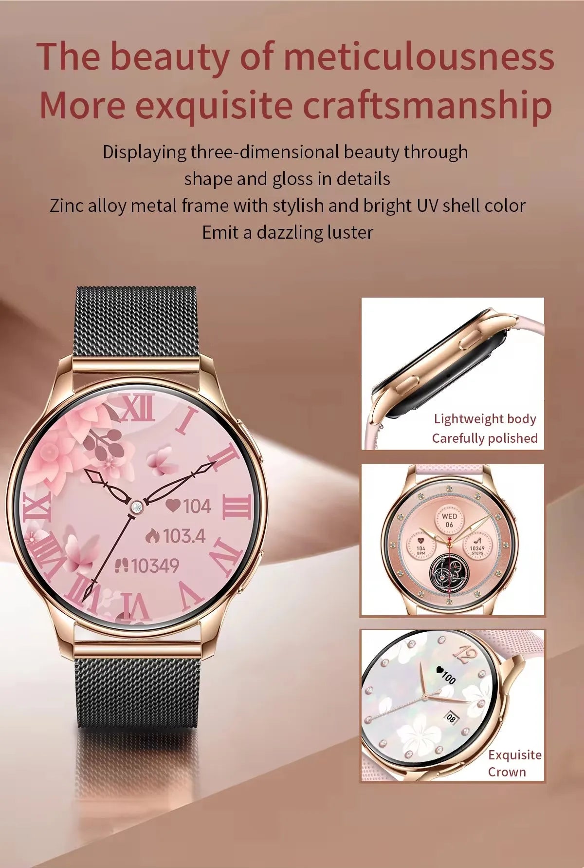 MedWatch™ Frost - Fashion Women Smart Watch AMOLED HD