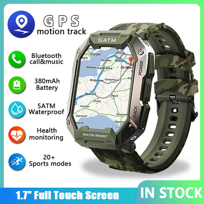 MedWatch™ Force - Smart Watch Men Bluetooth Full Touch Screen 5ATM Waterproof Watches Sports