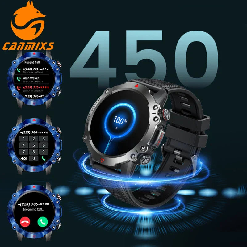 MedWatch™ Vertix - Wireless Calling Smart Watch Men Health Monitoring 450mAh Waterproof Smart Notifications Smart Watch Women