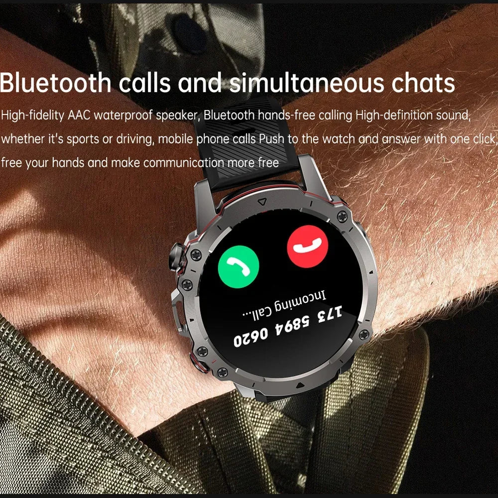 MedWatch™ Crusader - Smart Watch For Men Amoled Waterproof Bluetooth Call Heart Rate