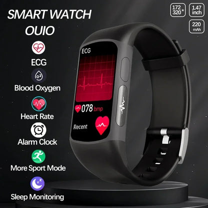 MedWatch™ ActiveCore Fusion - Medical Grade Smart Watch Blood Sugar Blood Lipid Uric Acid ECG+PPG Body Temperature