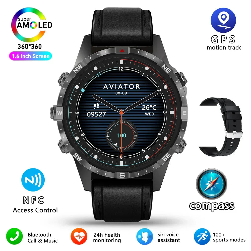 MedWatch™ Aspire - New GPS Smart Watch, GT4 Pro, Blood Sugar Smartwatch