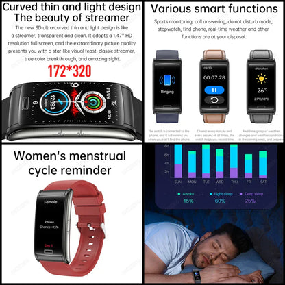 MedWatch™ Monitor Pro - Smart Watch ECG+PTT Blood Pressure Heart Rate Monitor Health Smart Bracelet