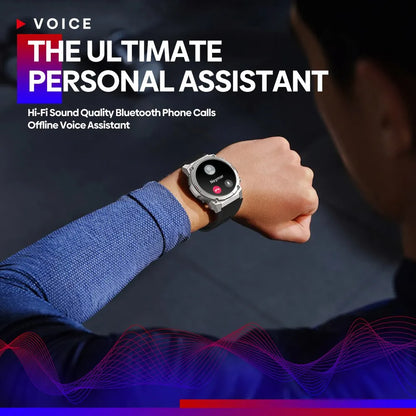 MedWatch™ Navigator -  Voice Calling Smart Watch 1.43 Inch AMOLED Display Hi Fi Phone Calls Military Grade Toughness Watch