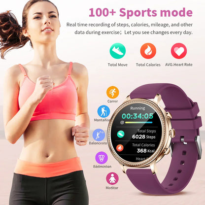 MedWatch™ Spectra - Smart Watches For Women Bluetooth Call Connected Phone Women Watch Health Monitor