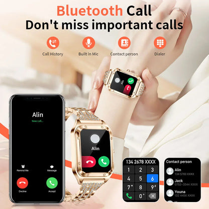 MedWatch™ Tender - Smart Watch Woman Sport Fitnes AI Voice Control Full Touch Bracelet Bluetooth Call Waterproof