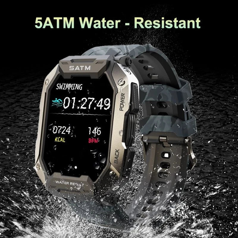 MedWatch™ Force - Smart Watch Men Bluetooth Full Touch Screen 5ATM Waterproof Watches Sports