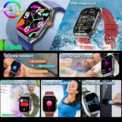 MedWatch™ Versa - New Uric Acid Blood Fat Smartwatch ECG Heart Rate Blood Pressure Blood Glucose Health Monitoring