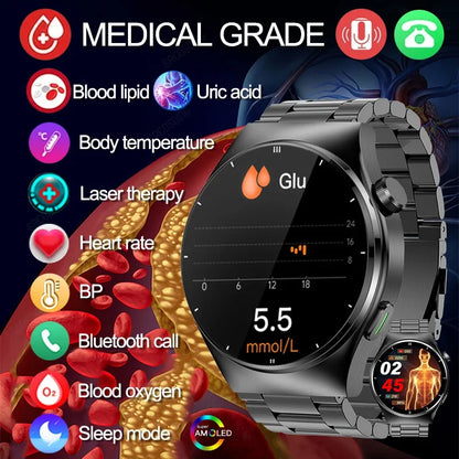MedWatch™ Ultimate - Stabilize blood pressure, control blood sugar, uric acid and blood Lipid Smartwatch