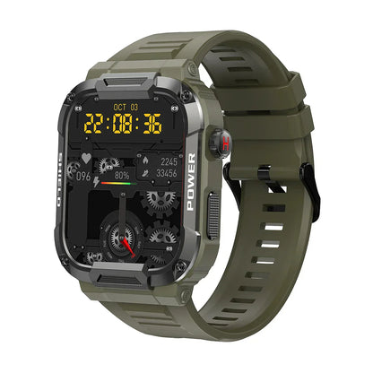 MedWatch™ Strive - Men Smart Watch Military Healthy Monitor AI Voice Bluetooth Call Fitness Waterproof Sports Smartwatch